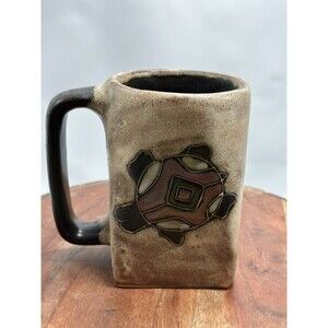 Mara Pottery Mexico Hand Crafted Mexican Art Pottery Turtle Desert Coffee Mug
